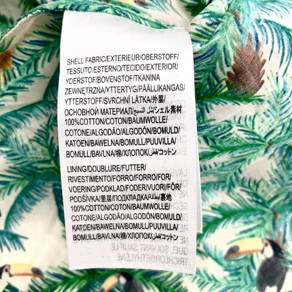 Farm Rio Mini Toucans Layered Mini Skirt Size Medium - Picture 12 of 14